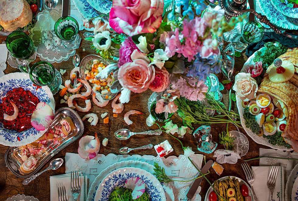"Table Scape" Table Cloth by Amanda Rowan